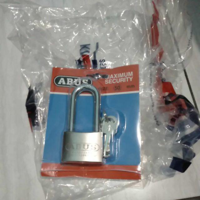 Gembok Abus Satin 50mm Leher Panjang