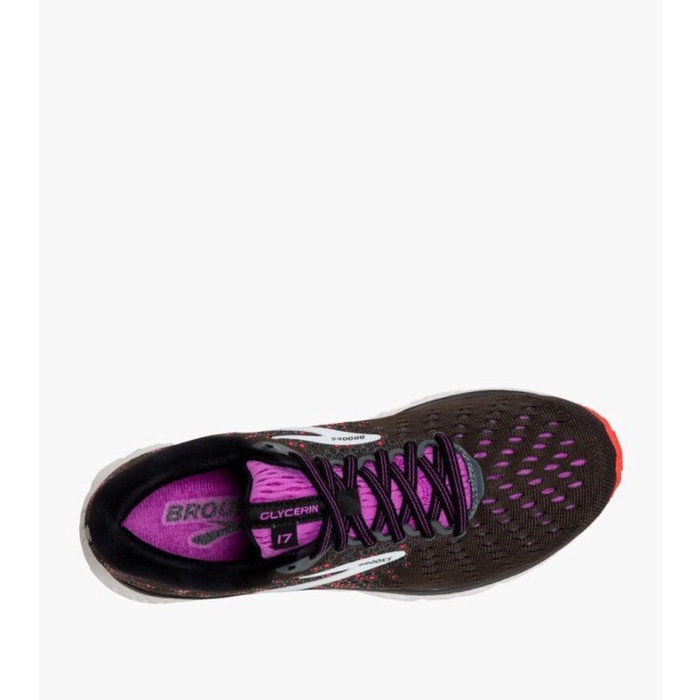 WANITALARISEPATU- BROOKS GLYCERIN 17 WOMEN'S RUNNING - BLACK -SEPATU-LARI-WANITA.
