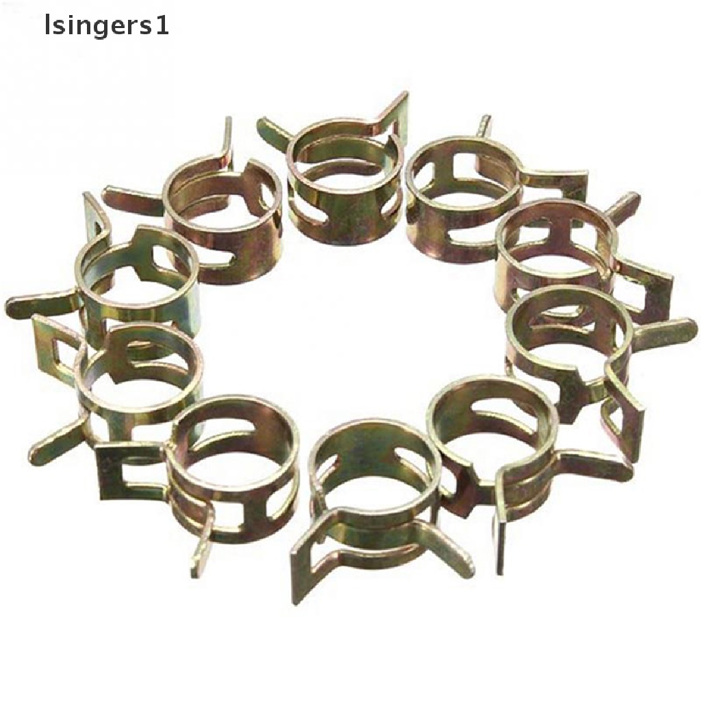 (lsingers1) 10pcs / set Klip Penjepit Pipa Selang Bahan Bakar Bahan Silikon Ukuran 6mm 7mm 8mm 9mm 10mm