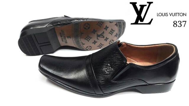 DISC 50% Sepatu Kerja Import Louis Vuitton Pentofel Kulit