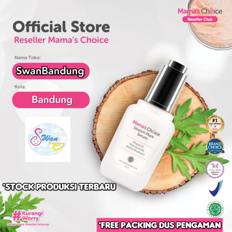 Stretch Mark Serum Mama's Choice untuk Ibu Hamil dan Menyusui (Solusi Perut Gatal dan Strech Mark)