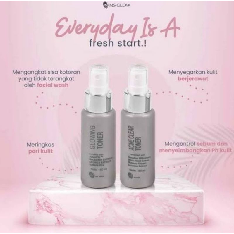 TONER GLOWING-ACNE MS GLOW// PEMBERSIH WAJAH