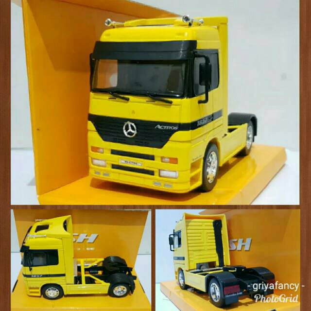 Diecast Welly Truck Super Haulier Mercedes Benz Actros