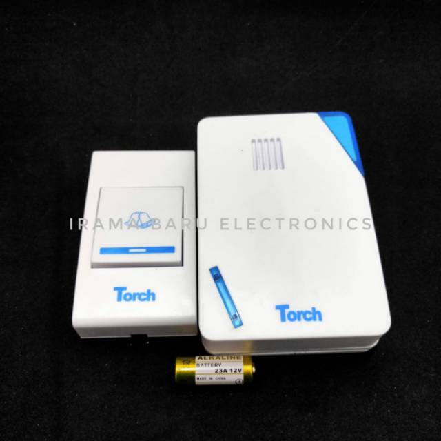 Wireless Doorbell / Bell PINTU Torch TH711D plus BATRE