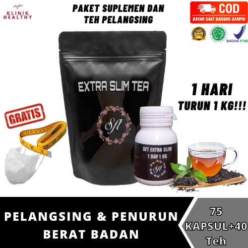 PELANGSING HERBAL & PENURUN BERAT BADAN SERTA KOLESTROL  TERBAIK (Extra Slimtea)