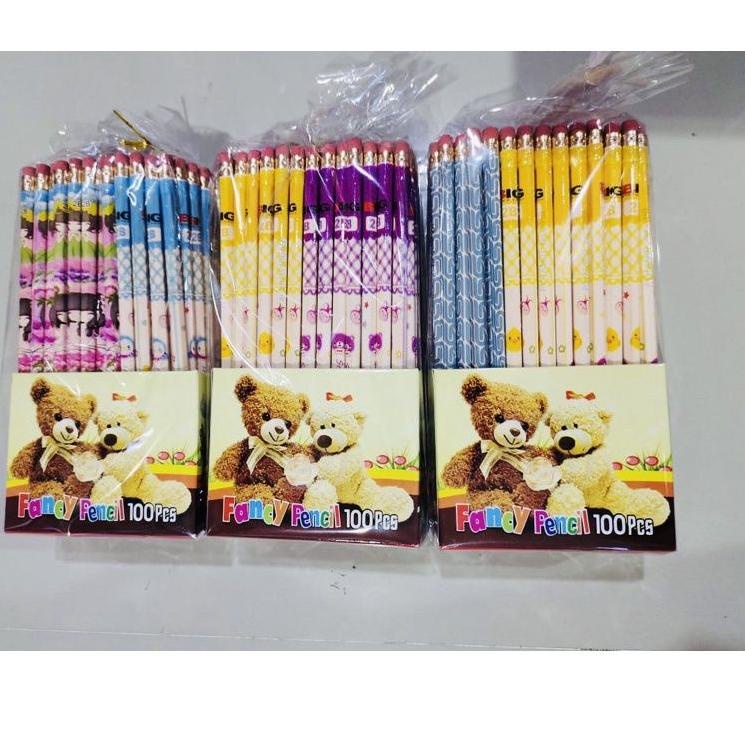 

Paling Unik Pensil 2B Murah Pancy pencil karakter isi 100 pcs