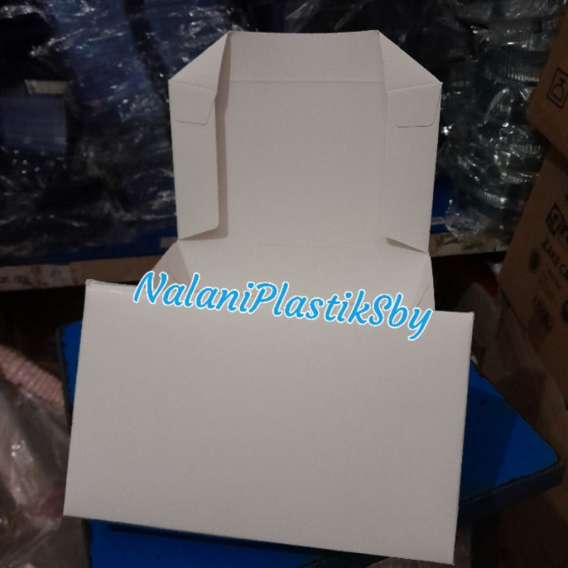 PAPER LUNCH BOX PUTIH KEMASAN BIJIAN