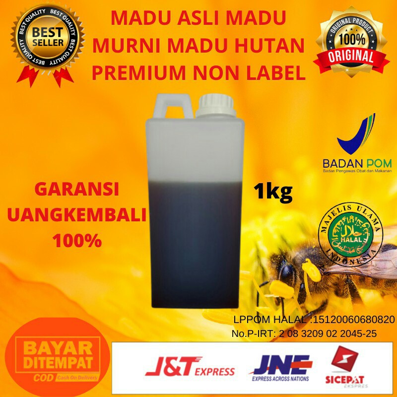 

Madu Asli Madu Murni Madu Hutan Asli Premium 1 Kg No label Original Halal