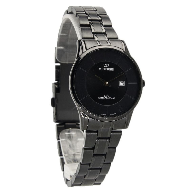 Jam Tangan WANITA Mirage Branded Watch Hitam Black 8670L Garansi Resmi Mirage