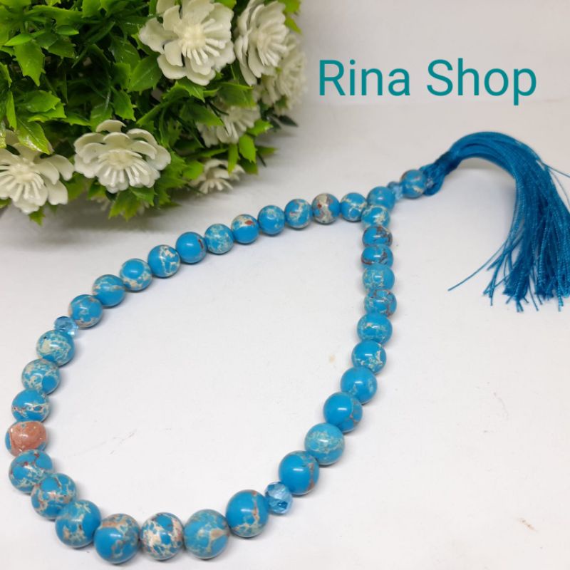 Tasbih batu virus nevada 8mm 33butir Original