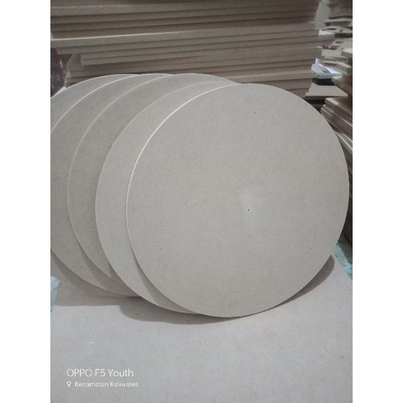 mdf polos dan bahan jam mdf D60cm tebal 6mm