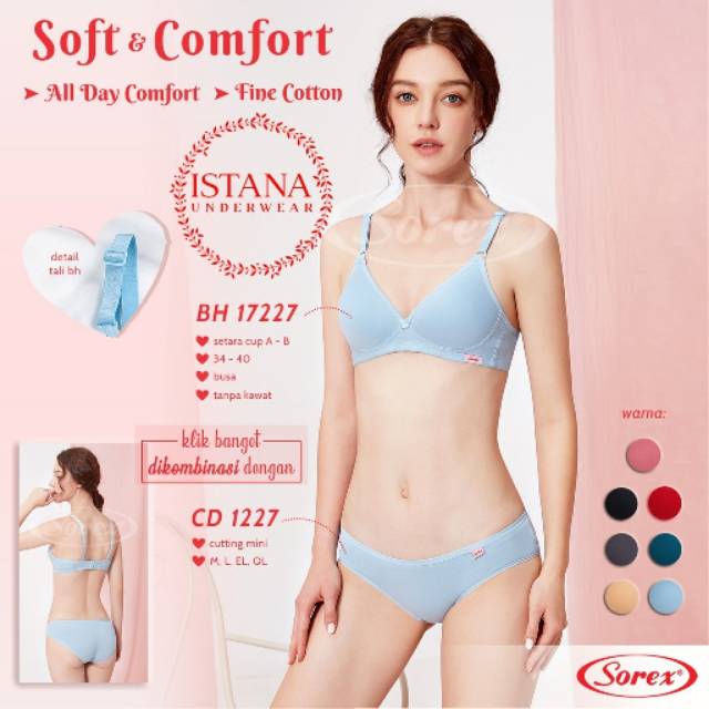 Bh wanita / Bra sorex tanpa kawat / bh sorex 17227