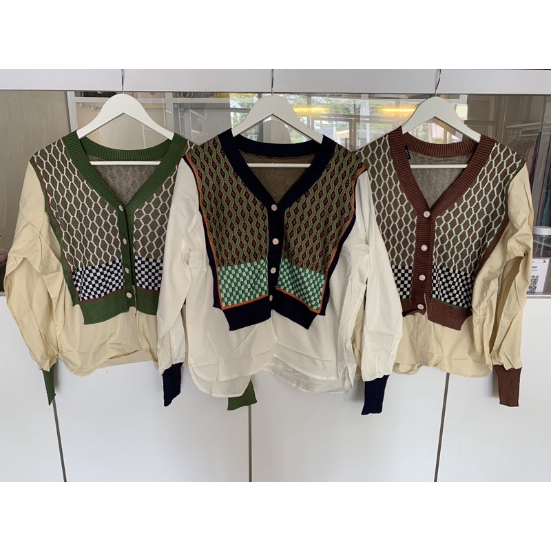 blouse rajut premium import