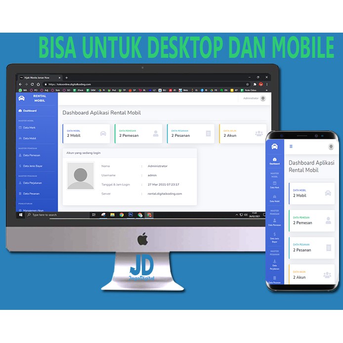 Jual Aplikasi Administrasi Rental Penyewaan Mobil Berbasis Web | Shopee ...