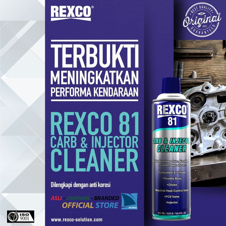 Rexco 81 Pembersih Karburator dan Injektor Cleaner Pembersih Karburator - 500 Ml