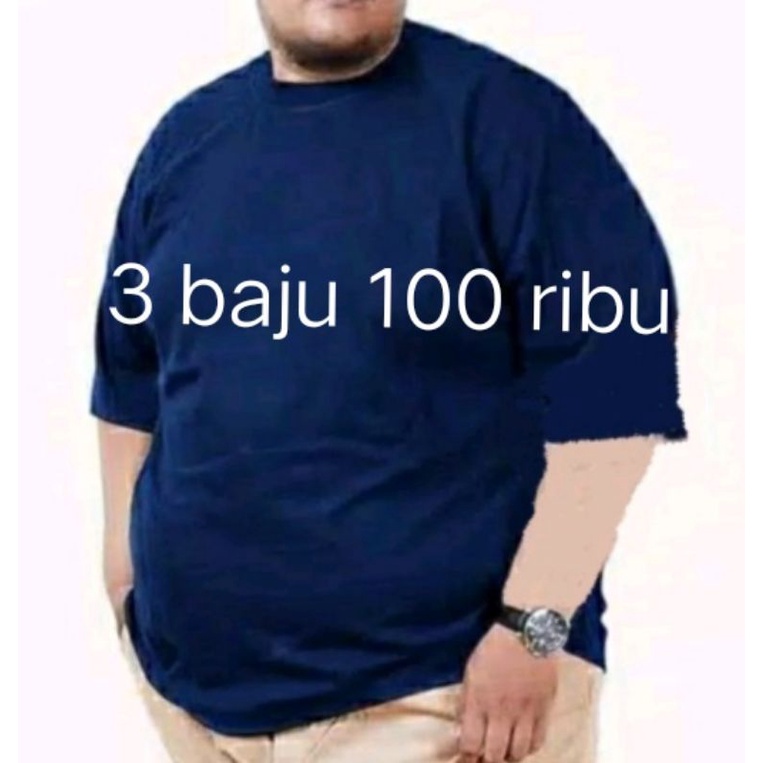 kaos polos jumbo pria xxl xxxl xxxxl/baju polos pria premium/kaos polos distro jumbo xxl xxxl xxxxl/