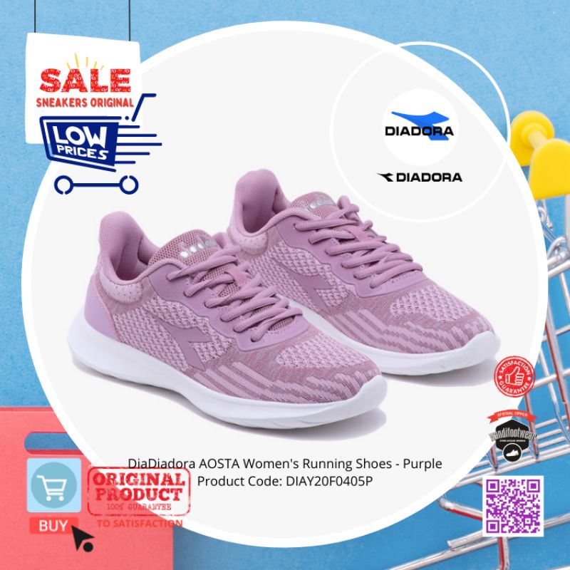 Sale Diadora AOSTA Women's Running Shoes - Purple