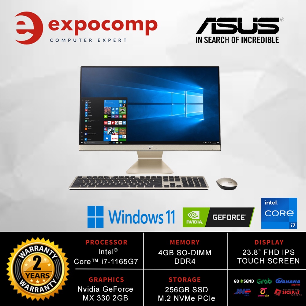 ASUS PC ALL IN ONE V241EPT-BA742W BLACK i7-1165G7