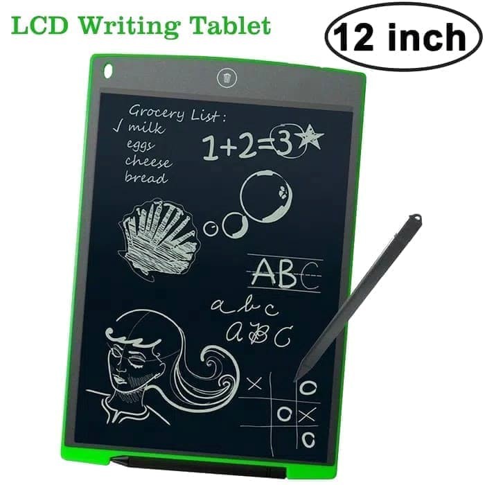 LCD DRAWING WRITING 12 INC PAPAN TULIS DIGITAL TABLET MULTIFUNGSI