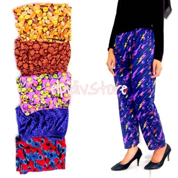 Celana Harian Wanita Motif / Celana Tidur Panjang motif / Celana santai Wanita