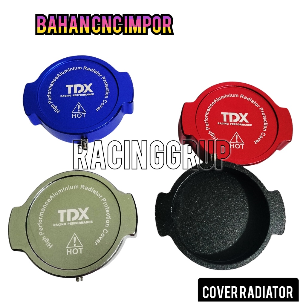 RADIATOR CAP TUTUP RADIATOR ARM FULL CNC NMAX AEROX PCX VARIO CBR MERAH