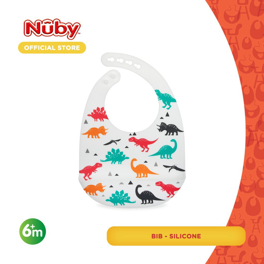 Nuby Silicone BIB / Celemek Makan Bayi