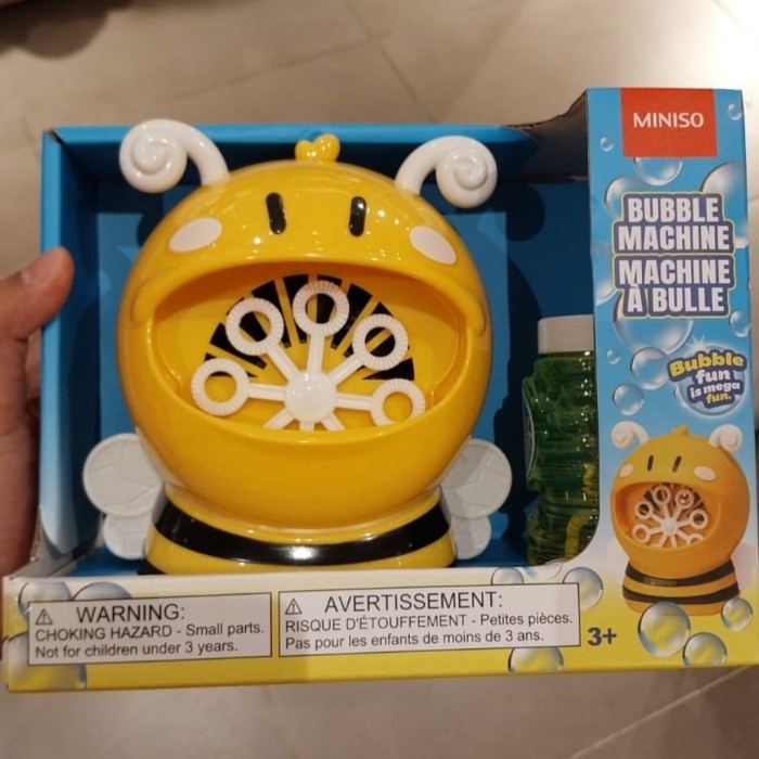 Miniso Bee Bubble Machine Mainan Anak Gelembung