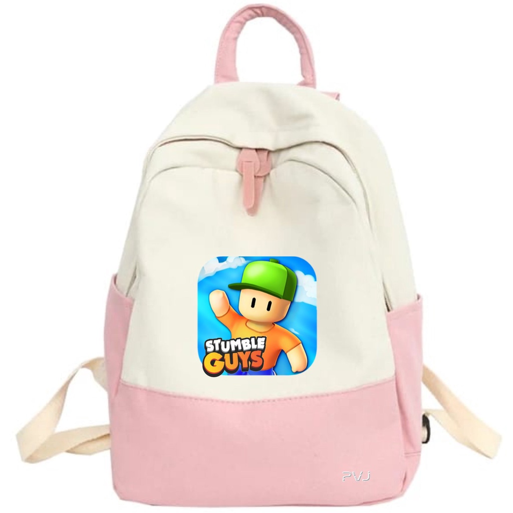 PVJ Tas Stumble Guys Ransel Anak Sekolah laki laki Dan Perempuan SD