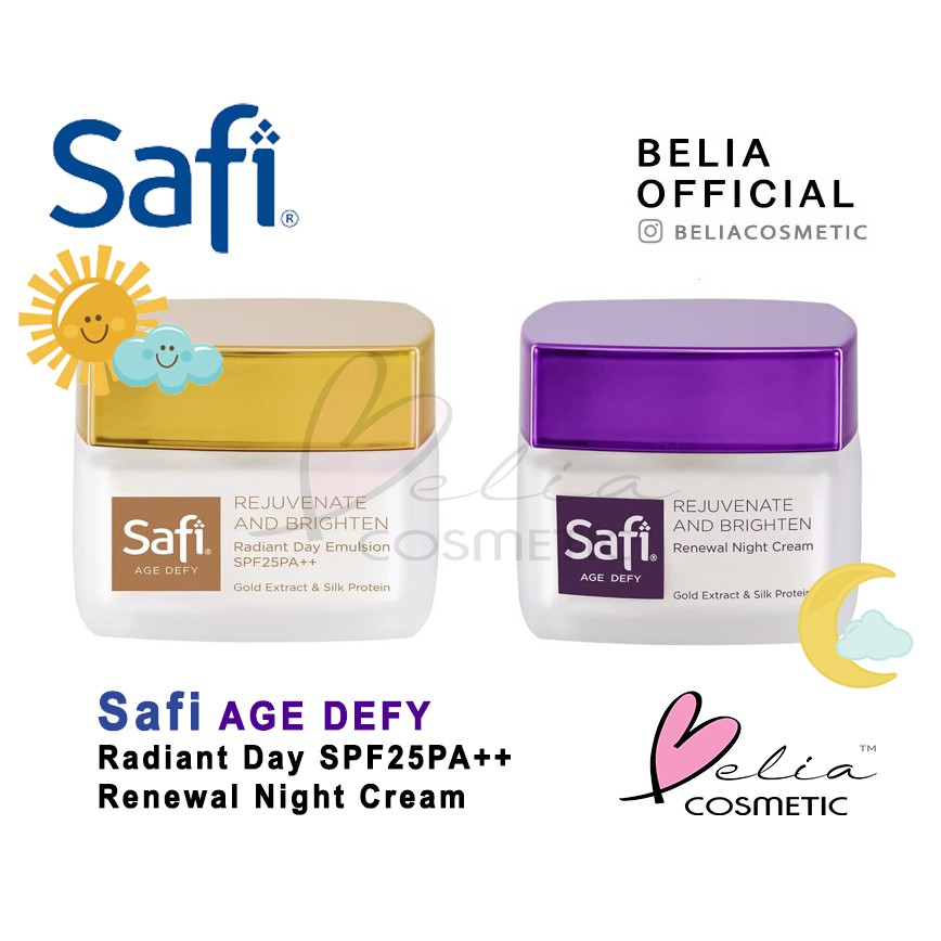 ❤ BELIA ❤ SAFI Age Defy Series | Day Night 25 40g | Gold Water 30 100 | Youth Elixir | Serum Essence