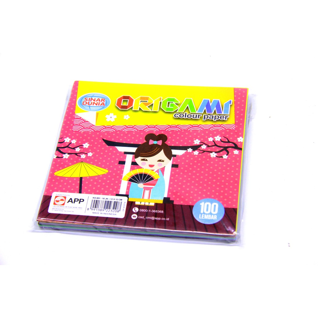 

Kertas Lipat Origami Sinar Dunia 16 X 16 cm