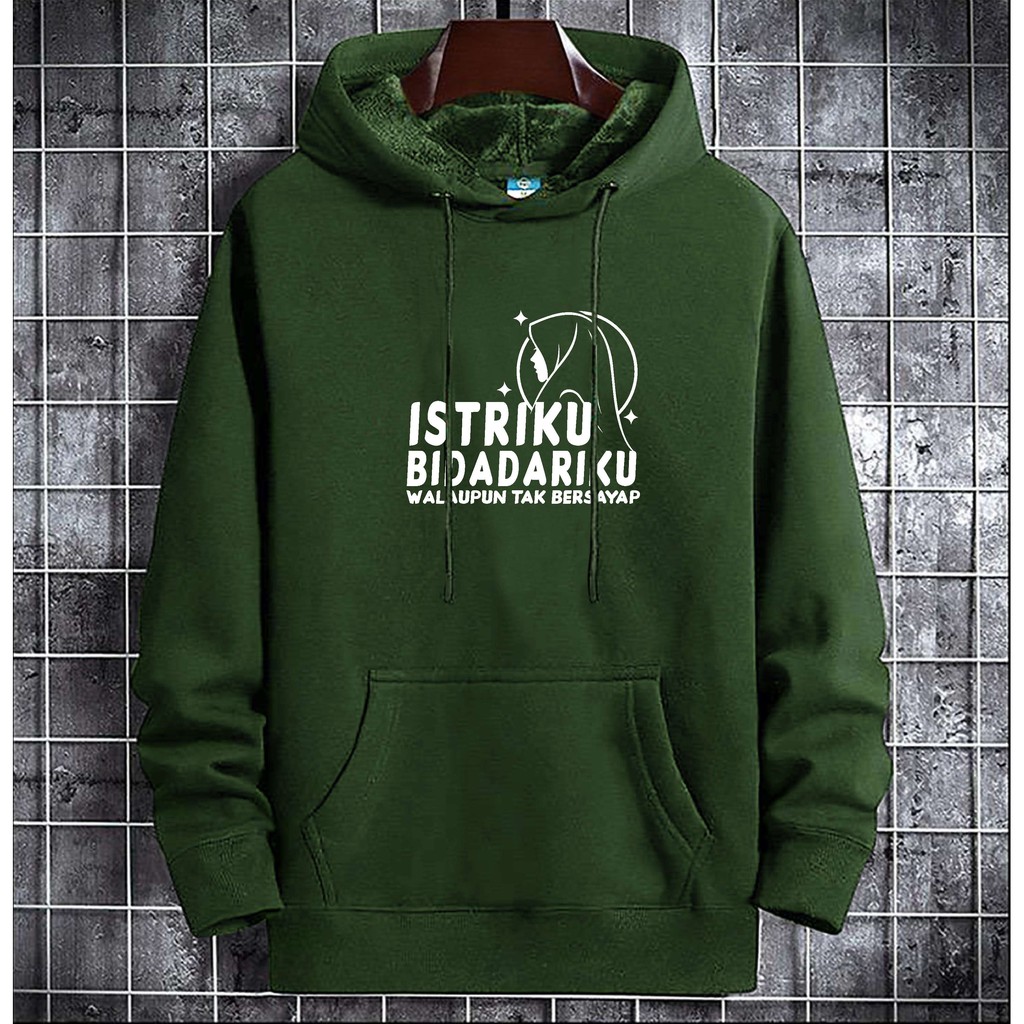 BS//COD//HOODIE BIDADARIKU//JACKET SWEATER UNISEX//FASHION PRIA DAN WANITA//GQ