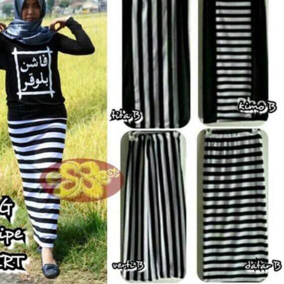 Top Produk - ROK STRIPE SALUR DATAR BIG