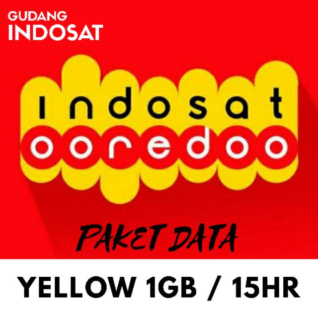 Kartu Perdana Paket Data Indosat Yellow 1Gb / 15Hari