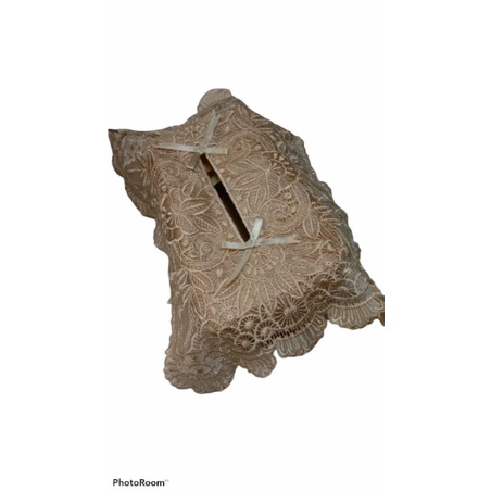 sarung tisu bordir polos