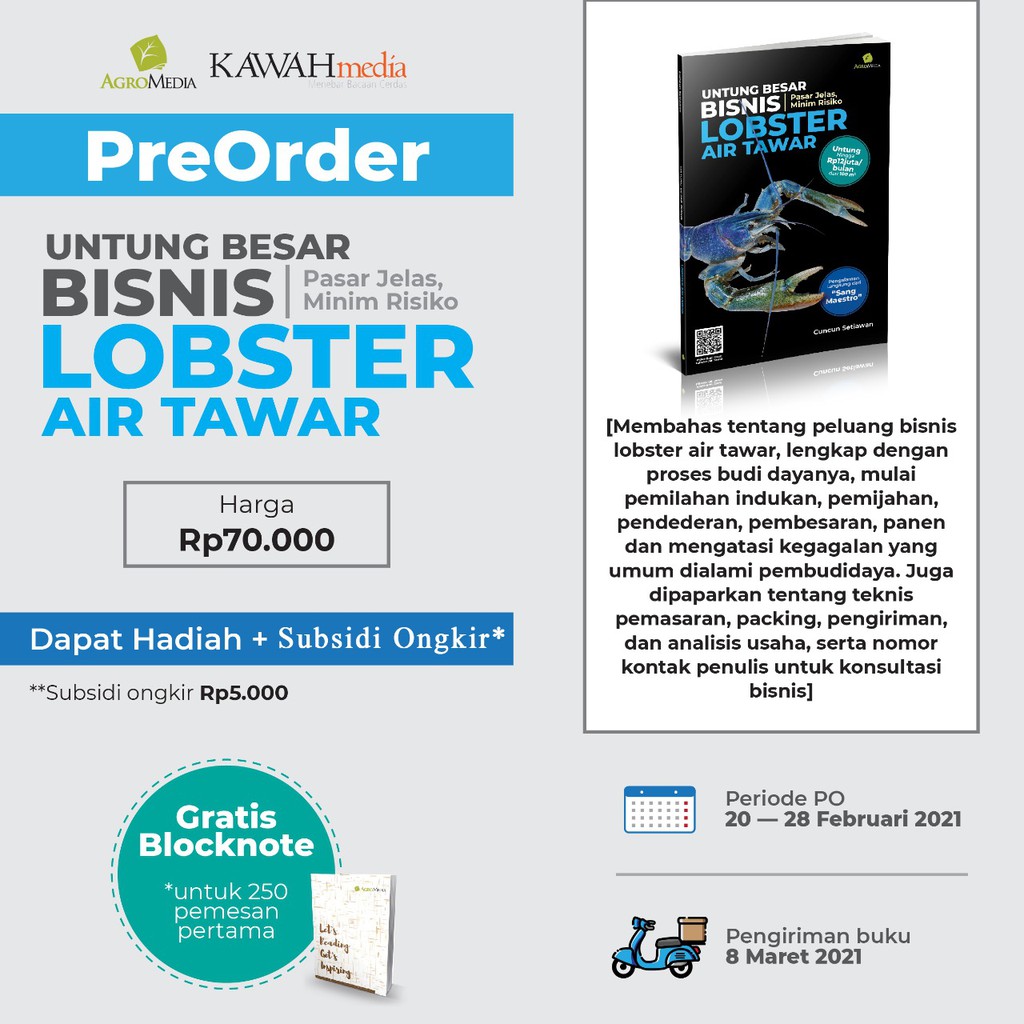 

amperabookstore AHSIAP Untung Besar Bisnis Lobster Air Tawar [Pre-order]