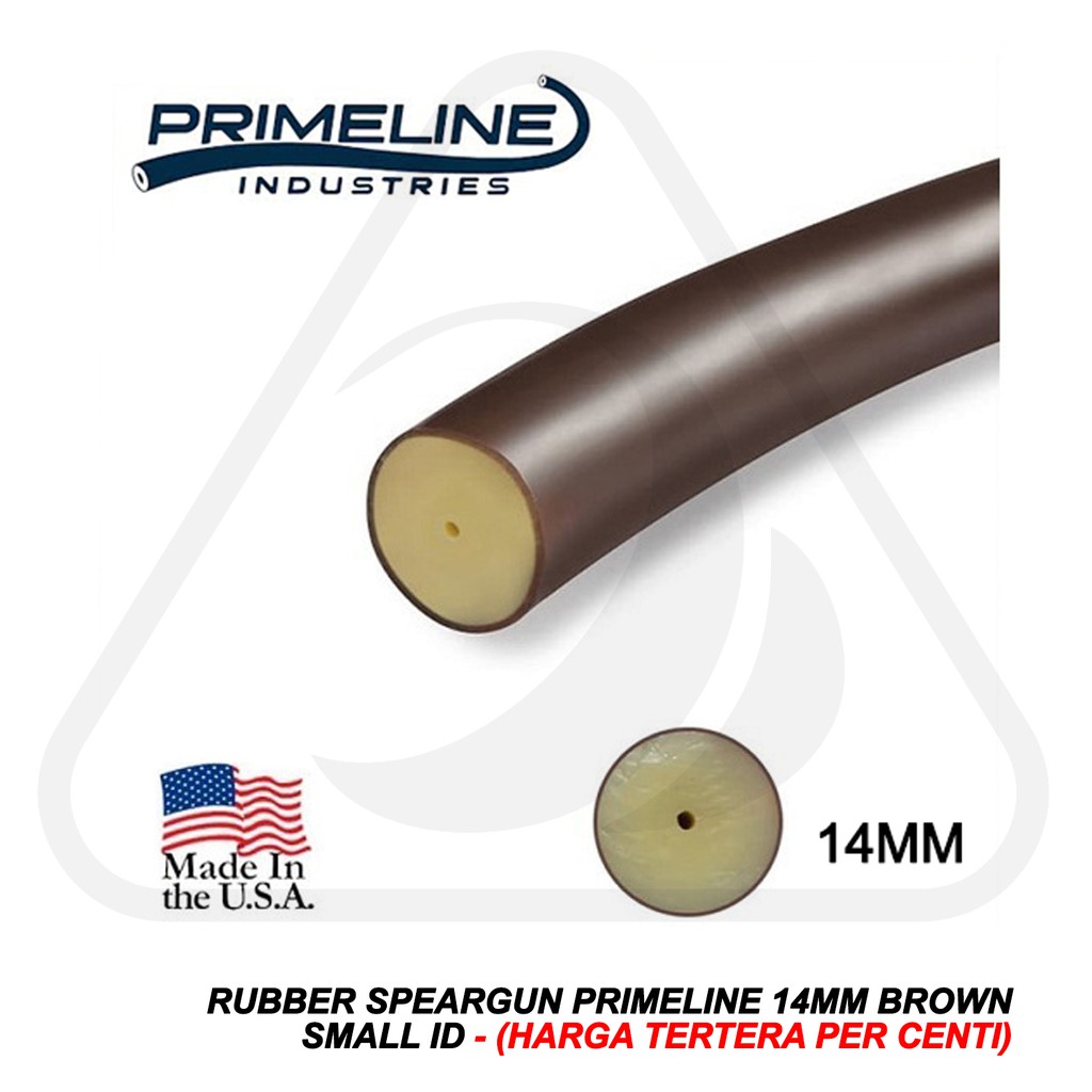 Rubber Speargun Spearfishing Latex Band Karet Ster Tembak Ikan PRIMELINE Solid Brown 14mm Small Iner
