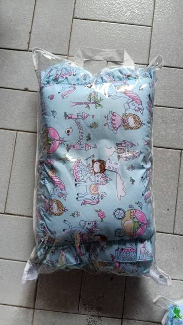 Guling bantal peyang bayi set panjang guling 40cm sarung bisa lepas katun halus isi dakron