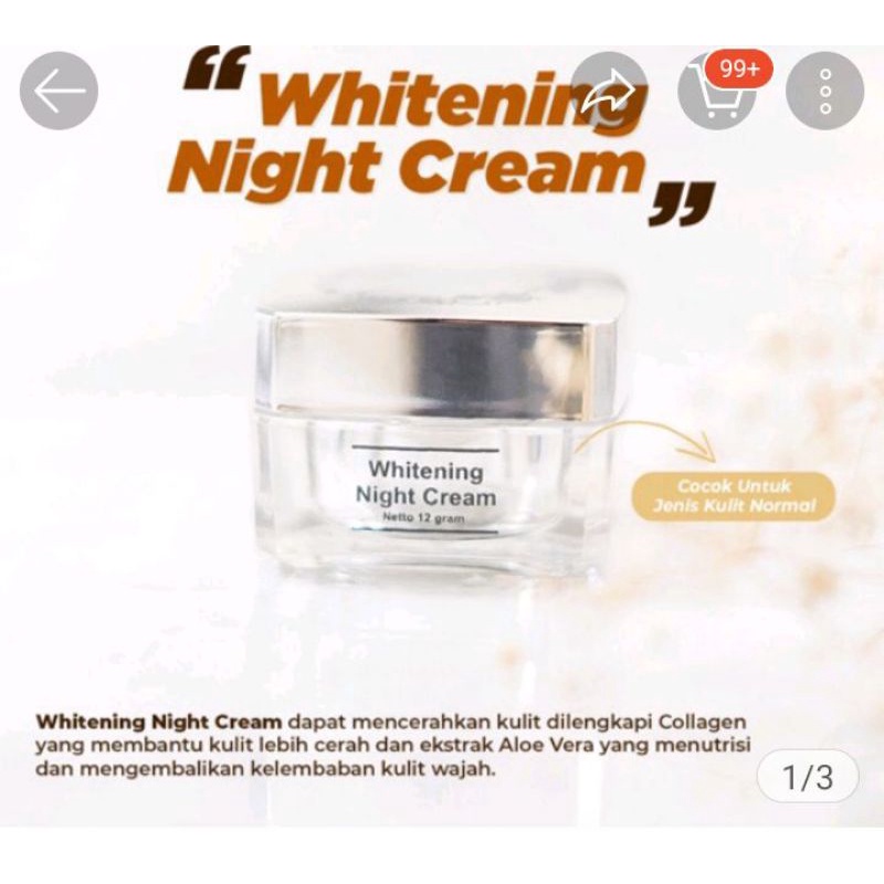 Ms glow whitening night cream original