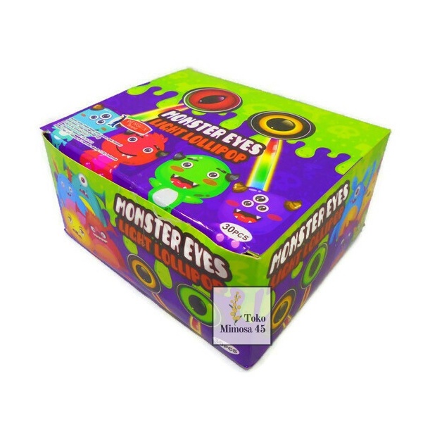 

Permen Monster Eyes Lollipop Box 30 pcs
