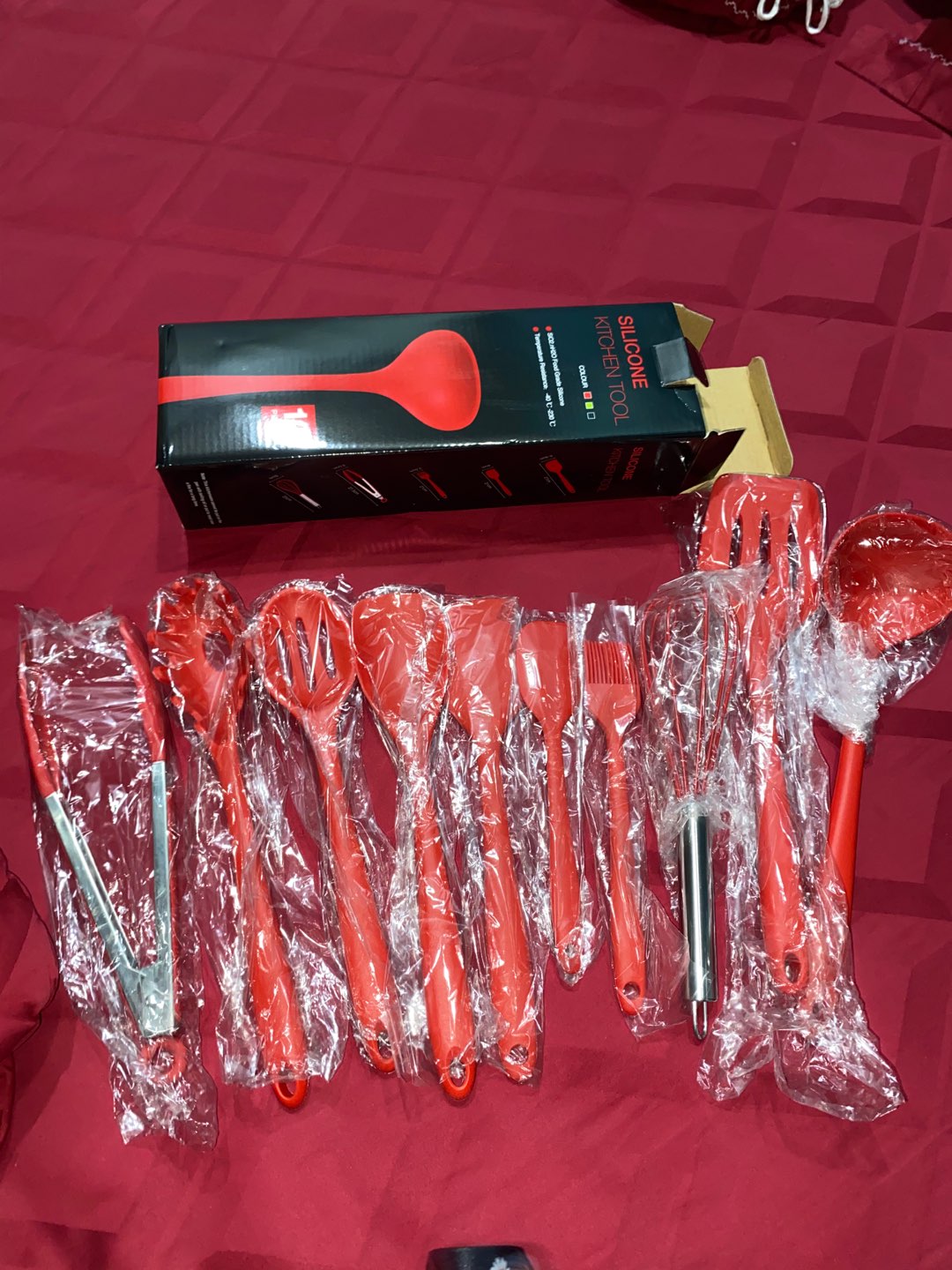 Sodet Silicone 10 Pcs Bpa Free  - Spatula Anti Panas, Anti Baret Wajan