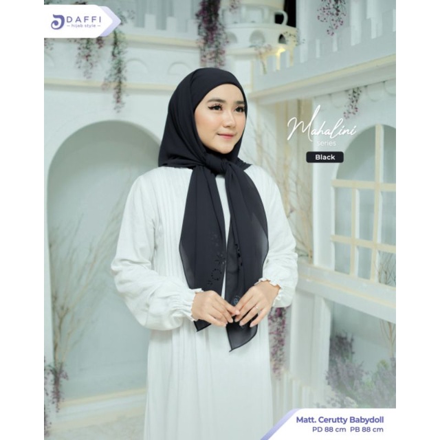 Jilbab segi empat inner mahalini by Daffi