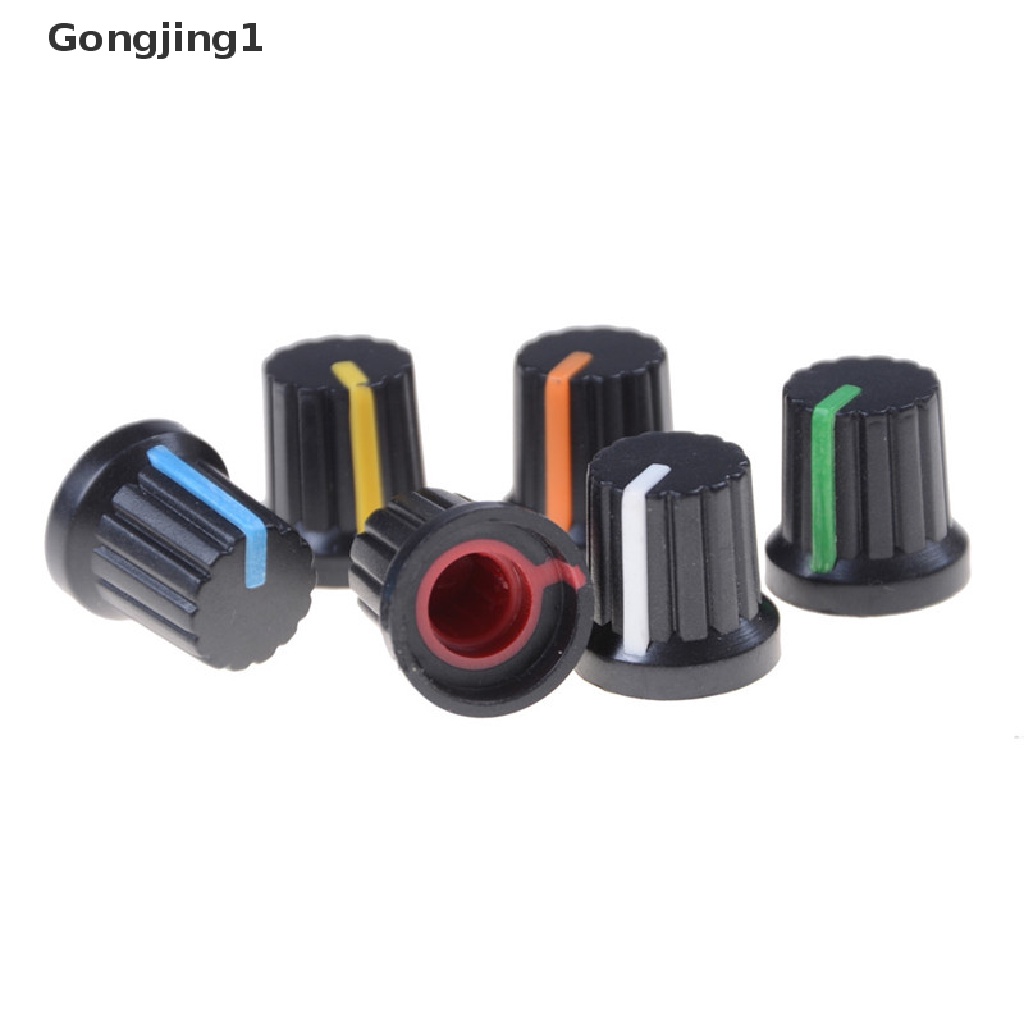 Gongjing1 10Pcs Tombol Potentiometer Diameter 6mm