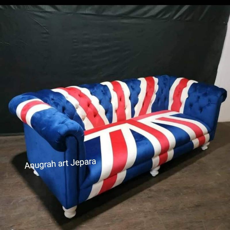 sofa chesterfield motif bendera sofa motif union jack