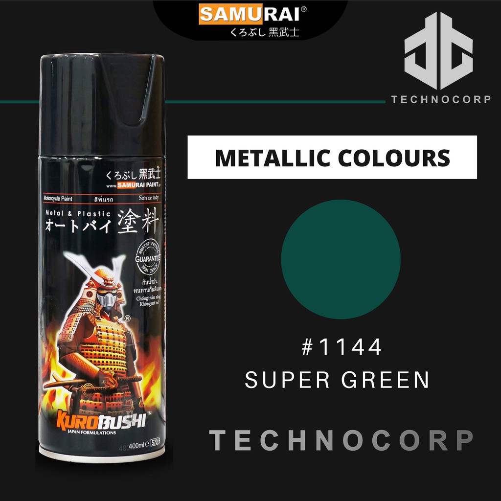 

Cat Semprot SAMURAI PAINT 1144 SUPER GREEN / HIJAU TUA METALLIC
