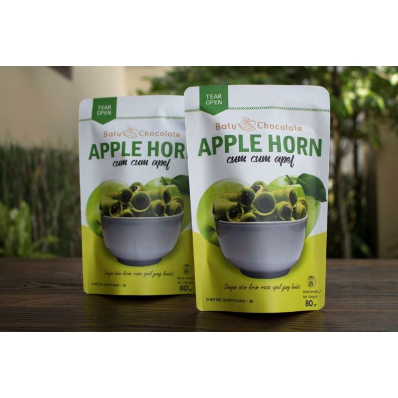 Batu Chocolate - Apple Horn ~ Cum Cum Apel - Oleh Oleh Khas Malang  - Oleh oleh khas Batu - Apel Malang