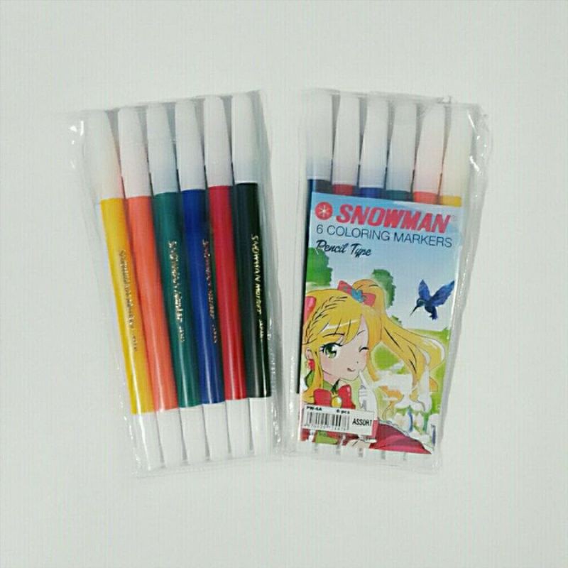 

Spidol Snowman 6 warna PW-6A