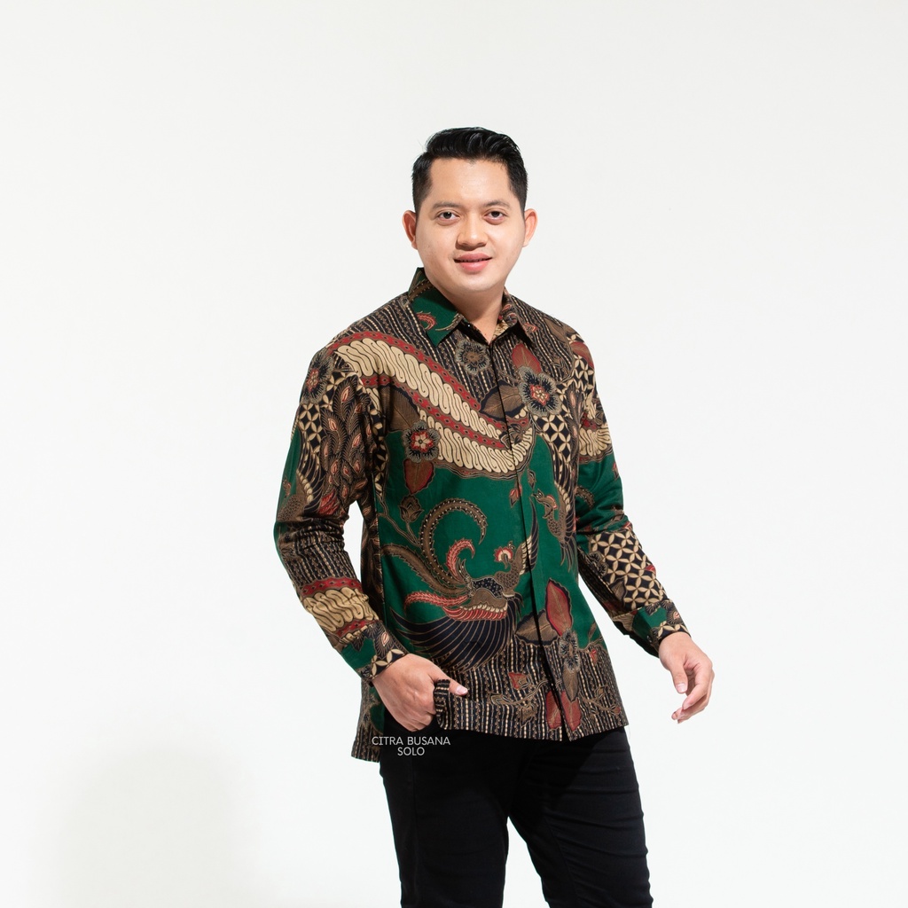 IJO MESEM Kemeja Batik Pria Full Furing Bahan Katun Primisima