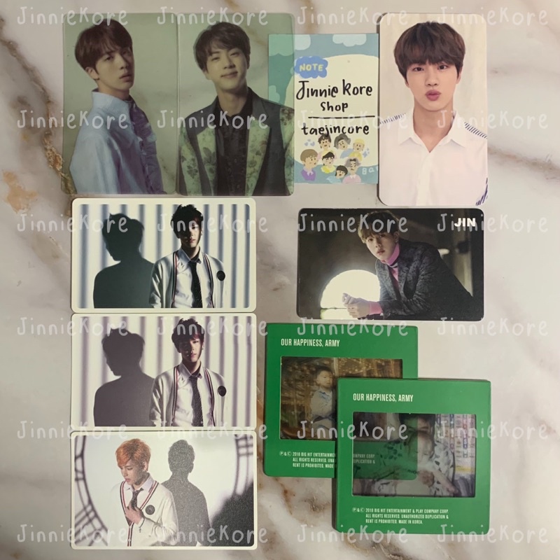 BUNDLE KYOCERA DOME JIN WINGS ARMY BOOTH SET CLEAR PHOTOCARD RUN HANDSHAKE JAPAN PC EVENT SLA SA SKO