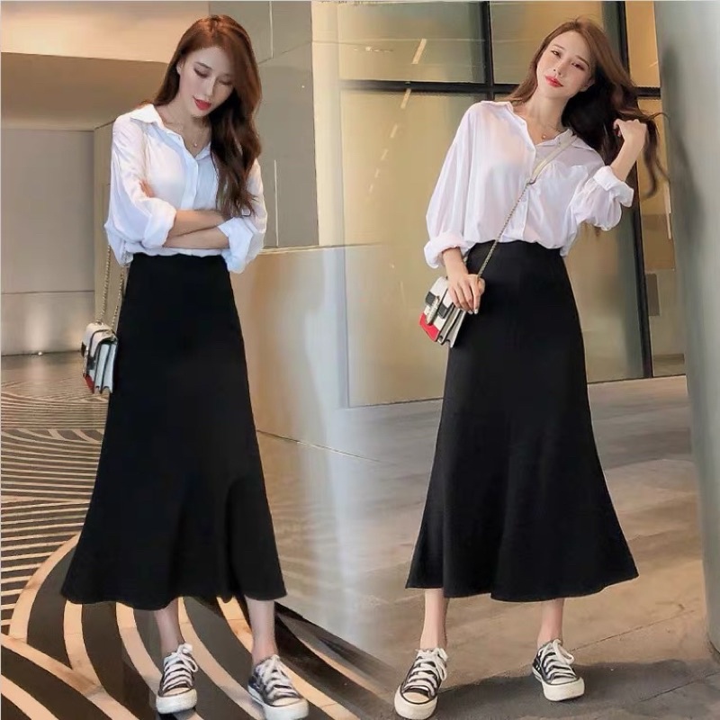 rok korea / rok shakila panjang wanita / long skirt all size