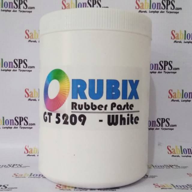 Tinta Sablon Rubber Glossy Rubix GT 5209 White